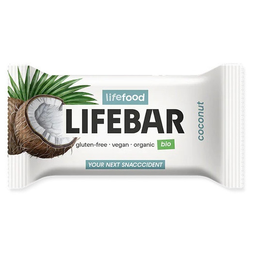 Tyčinka Lifefood Lifebar tyčinka kokosová RAW BIO 40 g príchuť: kokos
