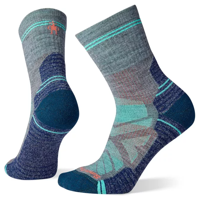 Dámske ponožky Smartwool Hike Light Cushion Mid Crew Socks Veľkosť ponožiek: 34-37 / Farba: sivá