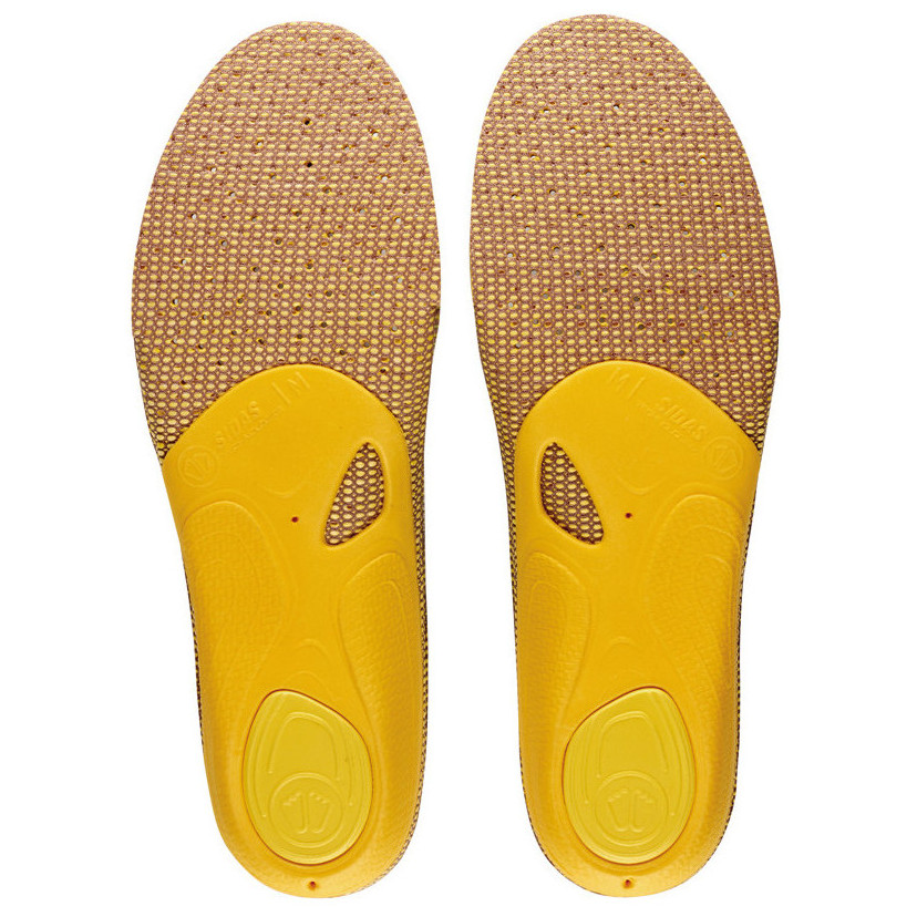 Vložky do topánok Sidas 3Feet Outdoor High Veľkosť topánok (EU): 39-41 / Farba: žltá