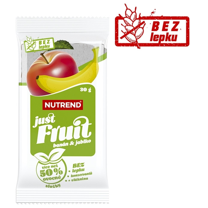 Tyčinka Nutrend Just Fruit príchuť: banán+jablko