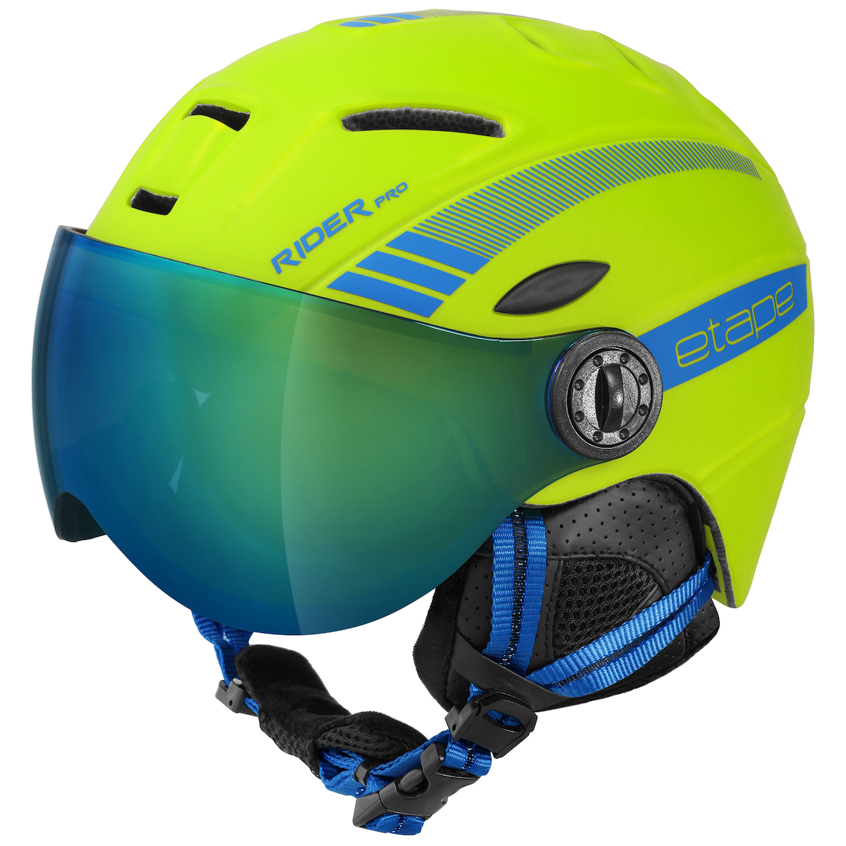 Detská lyžiarska prilba Etape Rider Pro Veľkosť helmy: 53-55 cm / Farba: žltá/modrá