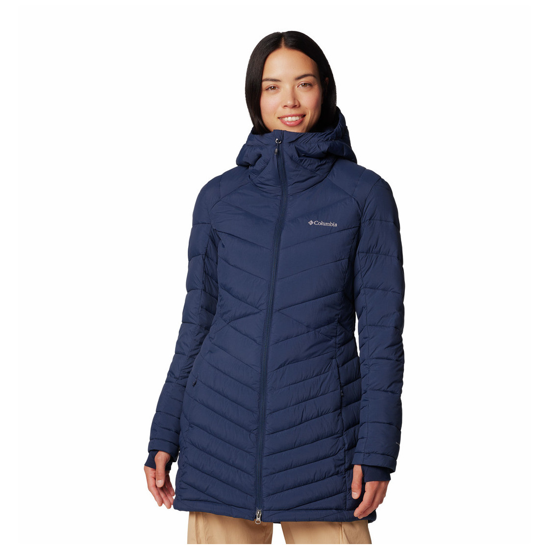 Dámsky zimný kabát Columbia Joy Peak™ II Mid Jacket Veľkosť: L / Farba: tmavomodrá