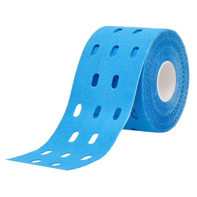 Tejpovacia páska BronVit Sport Kinesio Tape dierkovaný Farba: modrá