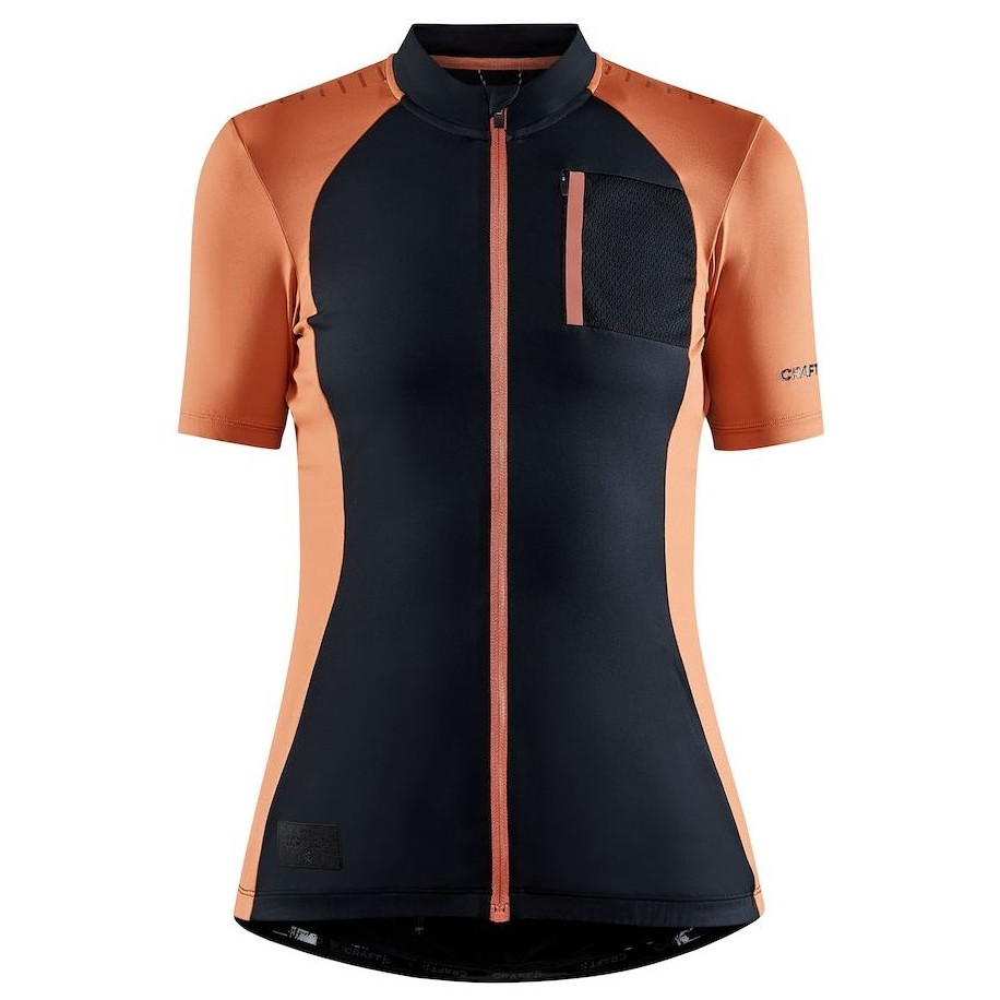 Dámsky cyklistický dres Craft Adv Offroad Veľkosť: M / Farba: čierna/oranžová