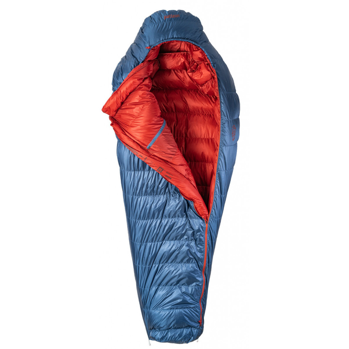 Páperový spacák Patizon DPRO 890 S (156-170 cm) Zips: ľavý / Farba: modrá/červená