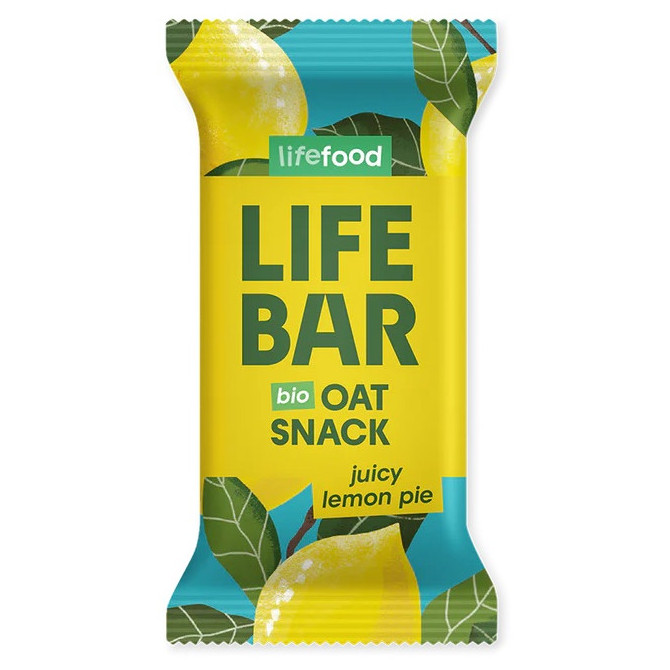 Tyčinka Lifefood Lifebar Oat Snack citronový BIO 40 g príchuť: citrón