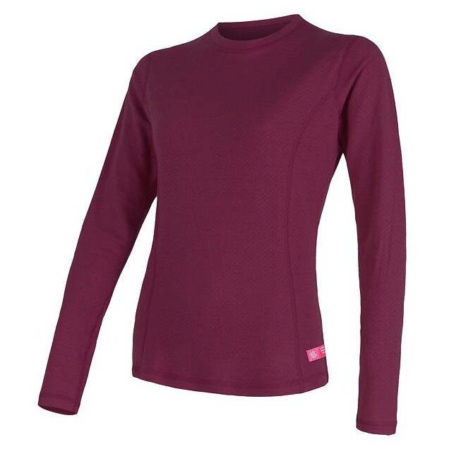 Dámske tričko Sensor DF Merino Wool dl.r. Veľkosť: L / Farba: fialová