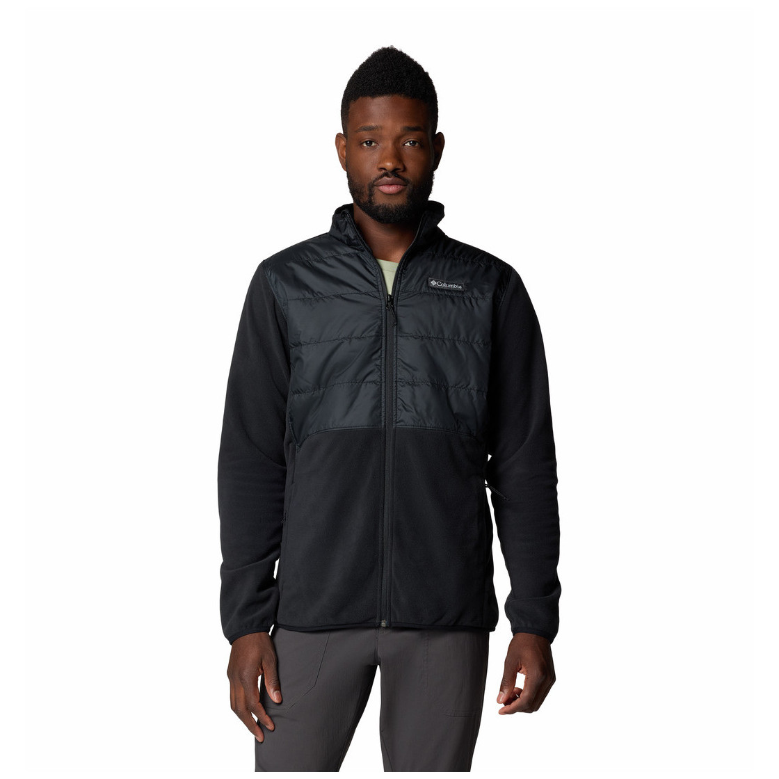 Pánska mikina Columbia Basin Butte™ Full Zip Fleece Ii Veľkosť: L / Farba: čierna