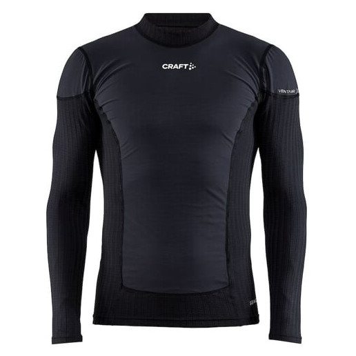 Pánske tričko Craft Active Extreme X Wind Ls Veľkosť: M / Farba: čierna/sivá