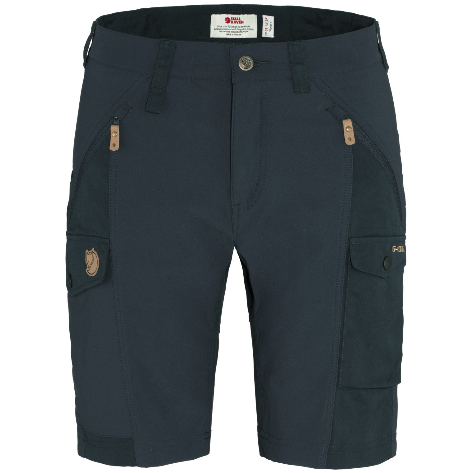 Dámske kraťasy Fjällräven Nikka Shorts Curved W Veľkosť: L / Farba: tmavomodrá