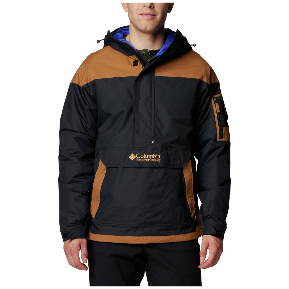 Pánska bunda Columbia Challenger™ II Insulated Pullover Veľkosť: L / Farba: čierna/hnedá