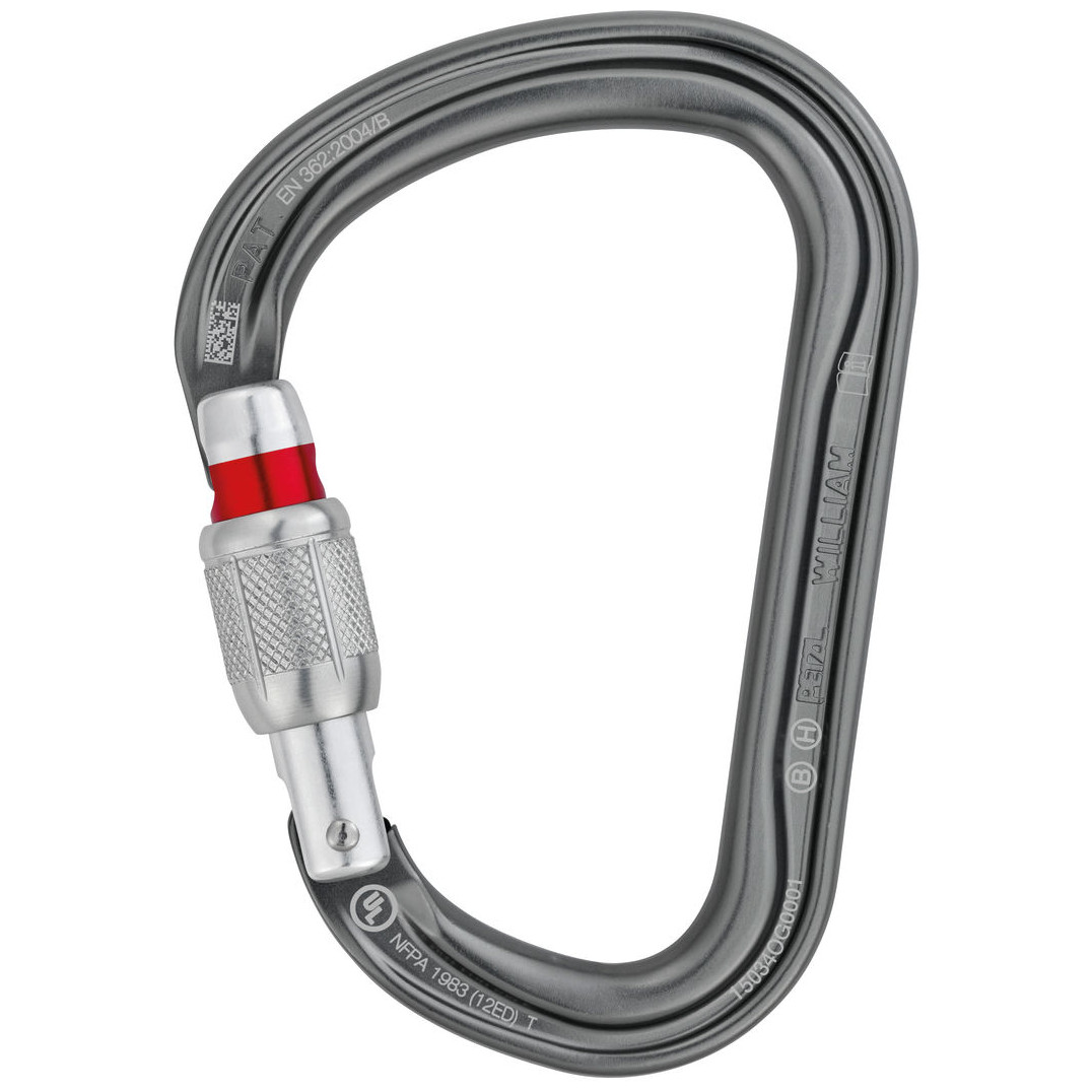 Karabína Petzl William Farba: sivá