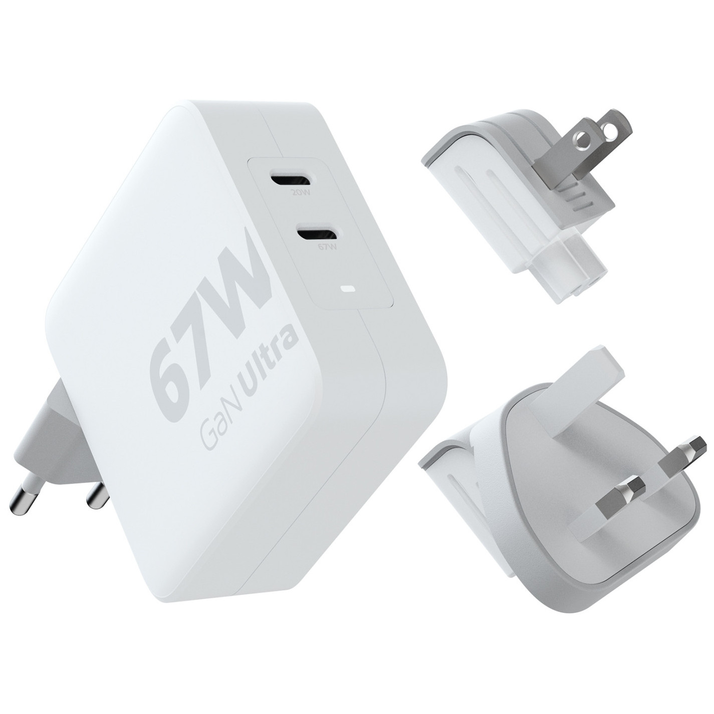 Nabíjačka Xtorm 67W GaN-Ultra Travel Charger + USB-C PD Cable Farba: biela