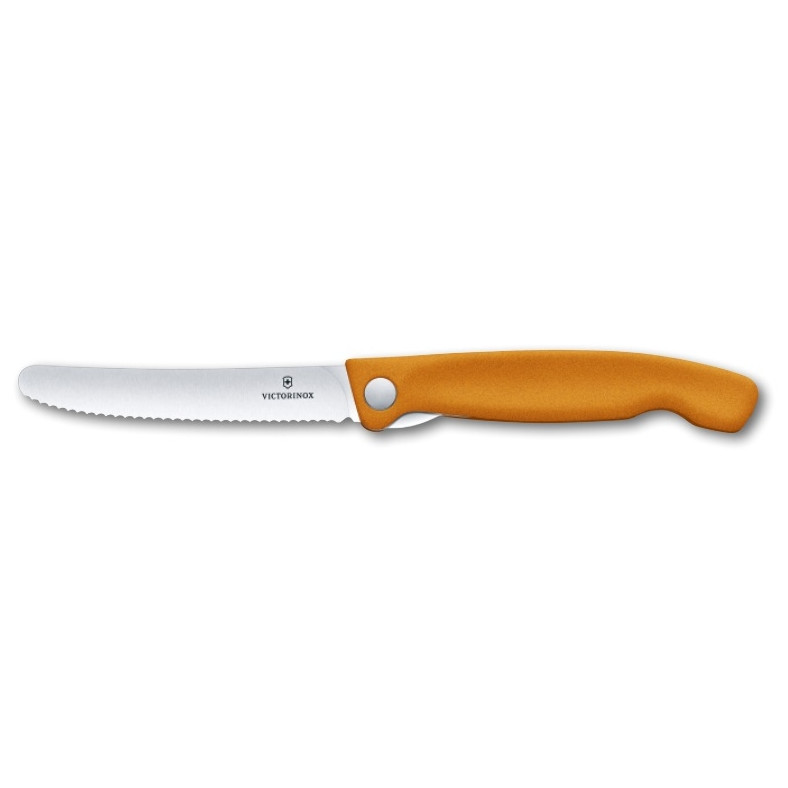 Skladací nôž Victorinox Swiss Classic - vlnkové ostrie Farba: oranžová