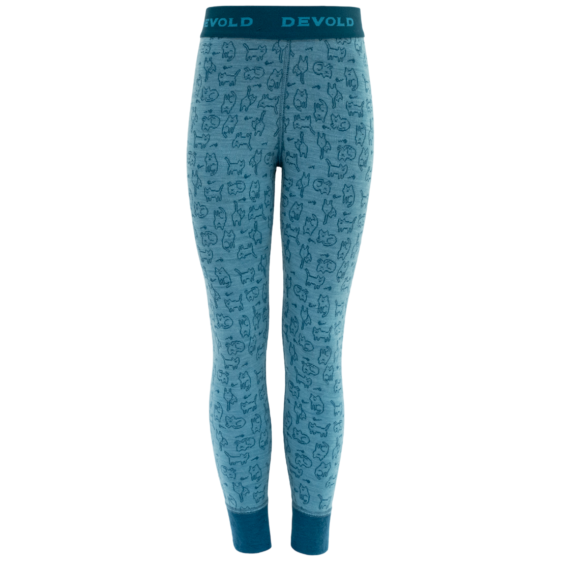 Detské funkčné spodky Devold Duo Active Merino Longs Kid Detská veľkosť: 116 / Farba: svetlomodrá