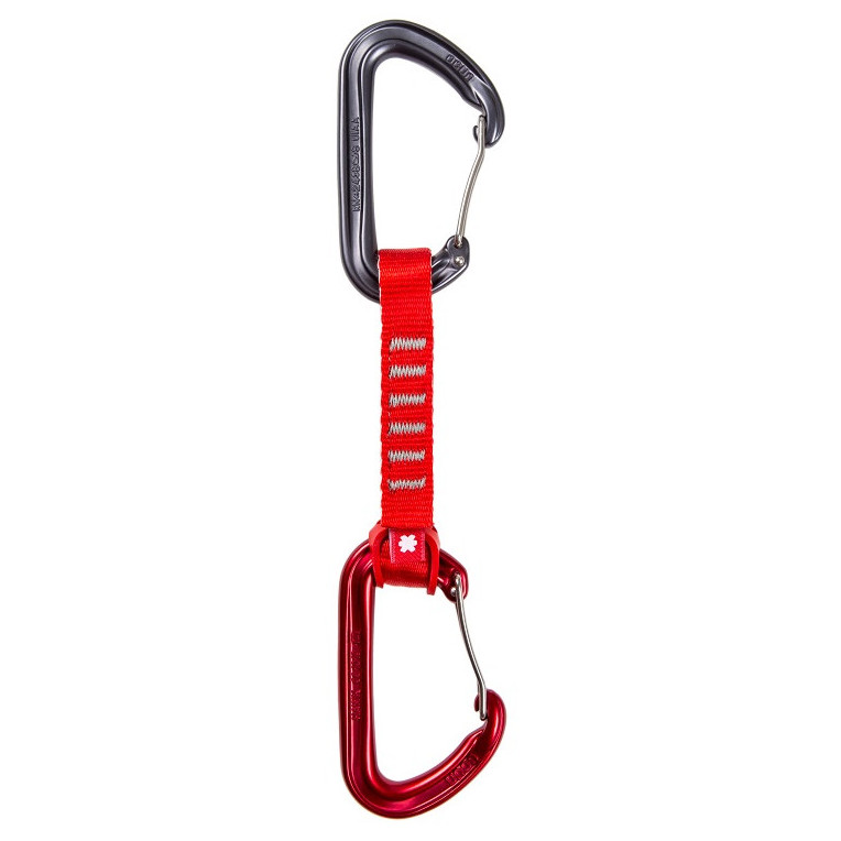 Sada expresiek Ocún HAWK QD WIRE ECO-PES 16 mm 10 cm 6-pack Farba: červená