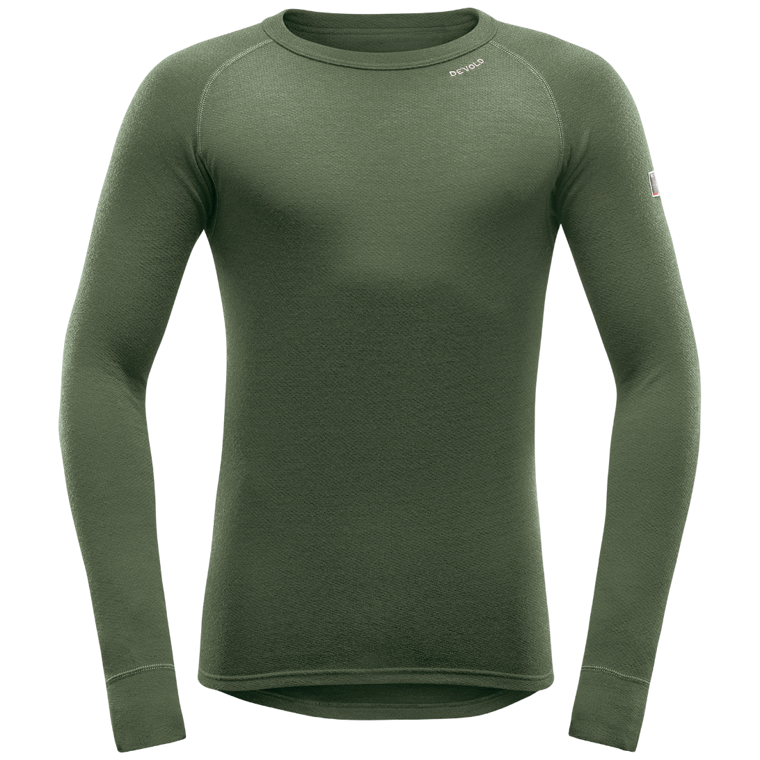 Pánske tričko Devold Expedition Man Shirt Veľkosť: M / Farba: zelená