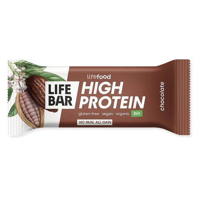 Tyčinka Lifefood Lifebar Protein tyčinka čokoládová BIO 40 g príchuť: čokoláda