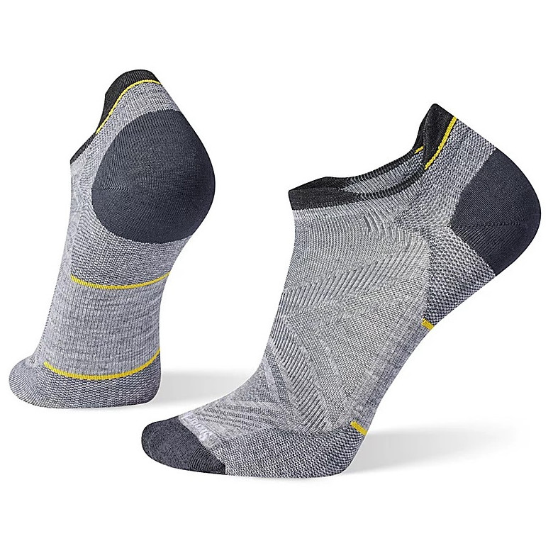 Ponožky Smartwool Run Zero Cushion Low Ankle Veľkosť ponožiek: 46-49 / Farba: sivá/čierna
