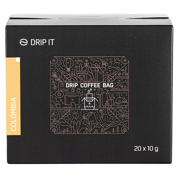 Káva Drip it Colombia Supremo 20x10g Farba: hnedá