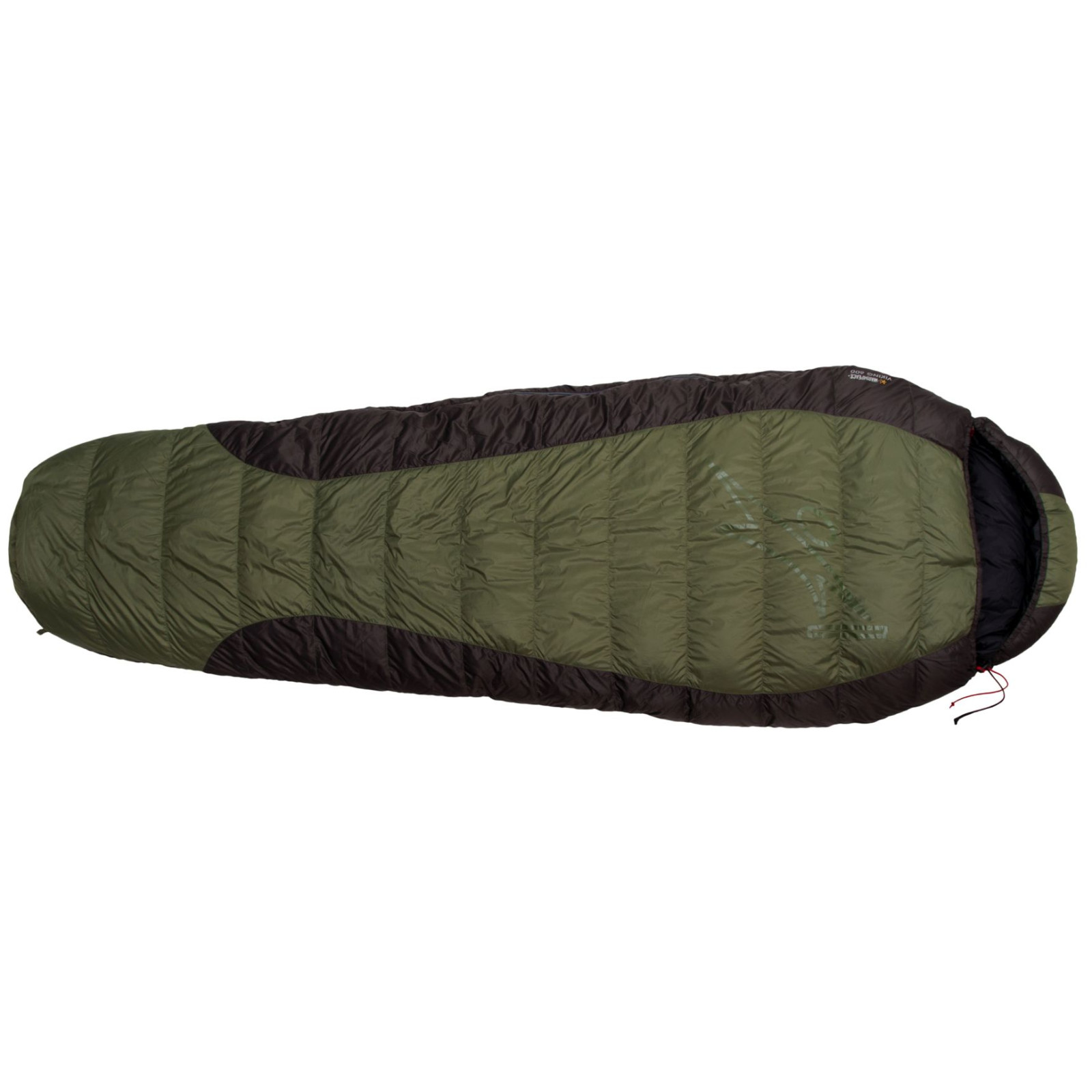 Páperový spacák Warmpeace Viking 600 195 cm Zips: ľavý / Farba: zelená/čierna
