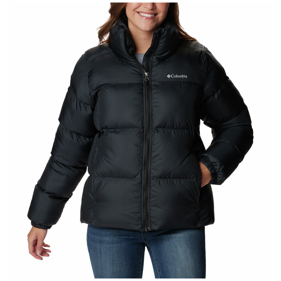 Dámska zimná bunda Columbia Puffect™ II Full Zip Jacket Veľkosť: S / Farba: čierna