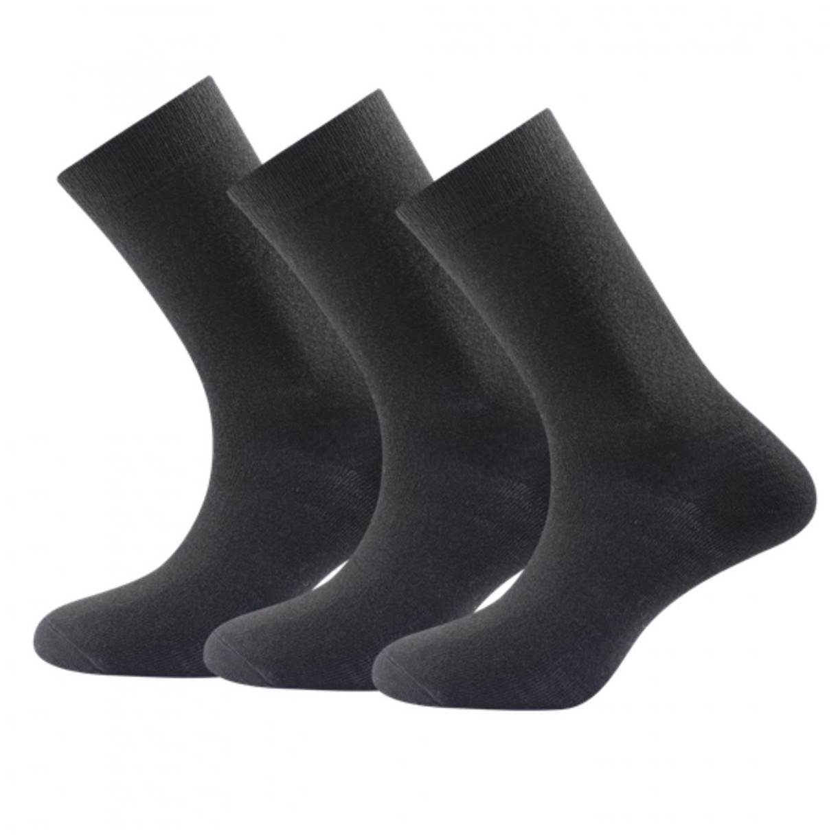 Ponožky Devold Daily Light Sock 3PK Veľkosť ponožiek: 36-40 / Farba: čierna