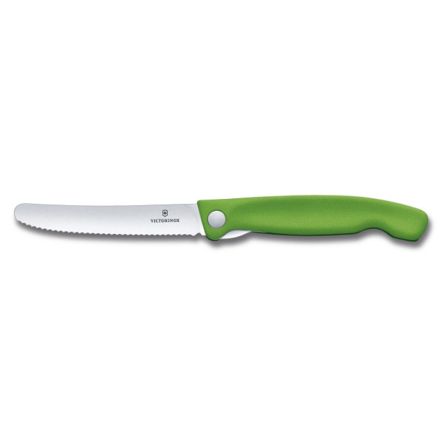 Skladací nôž Victorinox Swiss Classic - vlnkové ostrie Farba: zelená