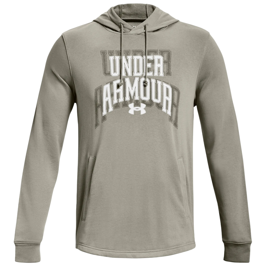 Pánska mikina Under Armour Rival Terry Graphic HD Veľkosť: M / Farba: zelená