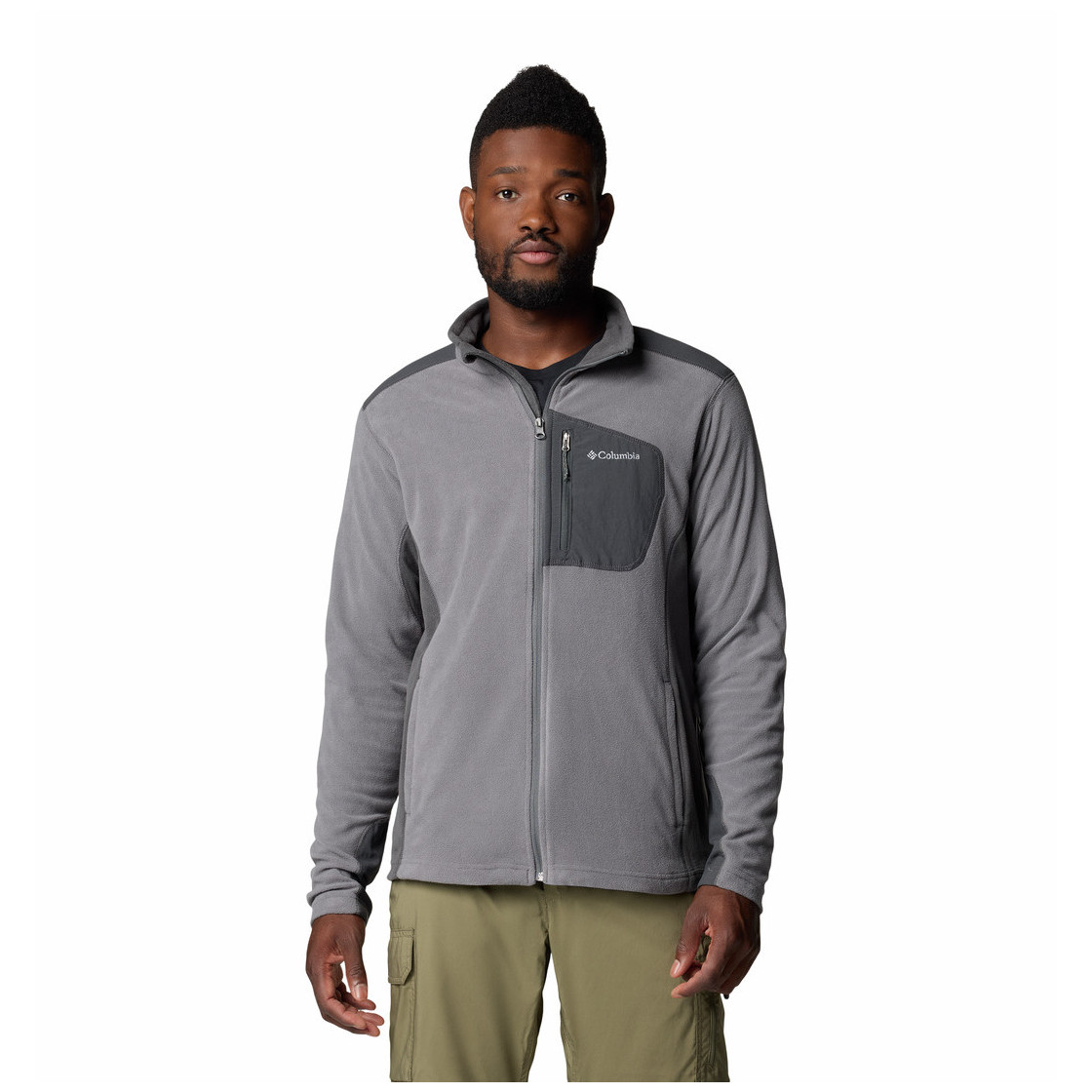Pánska mikina Columbia Klamath Range™ Full Zip Veľkosť: XL / Farba: sivá