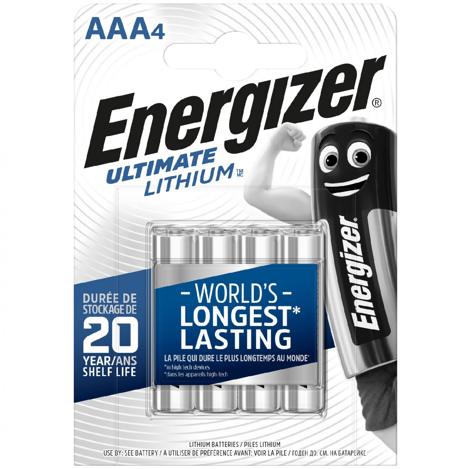 Batéria Energizer Ultimate lithium AAA/4 Farba: strieborná