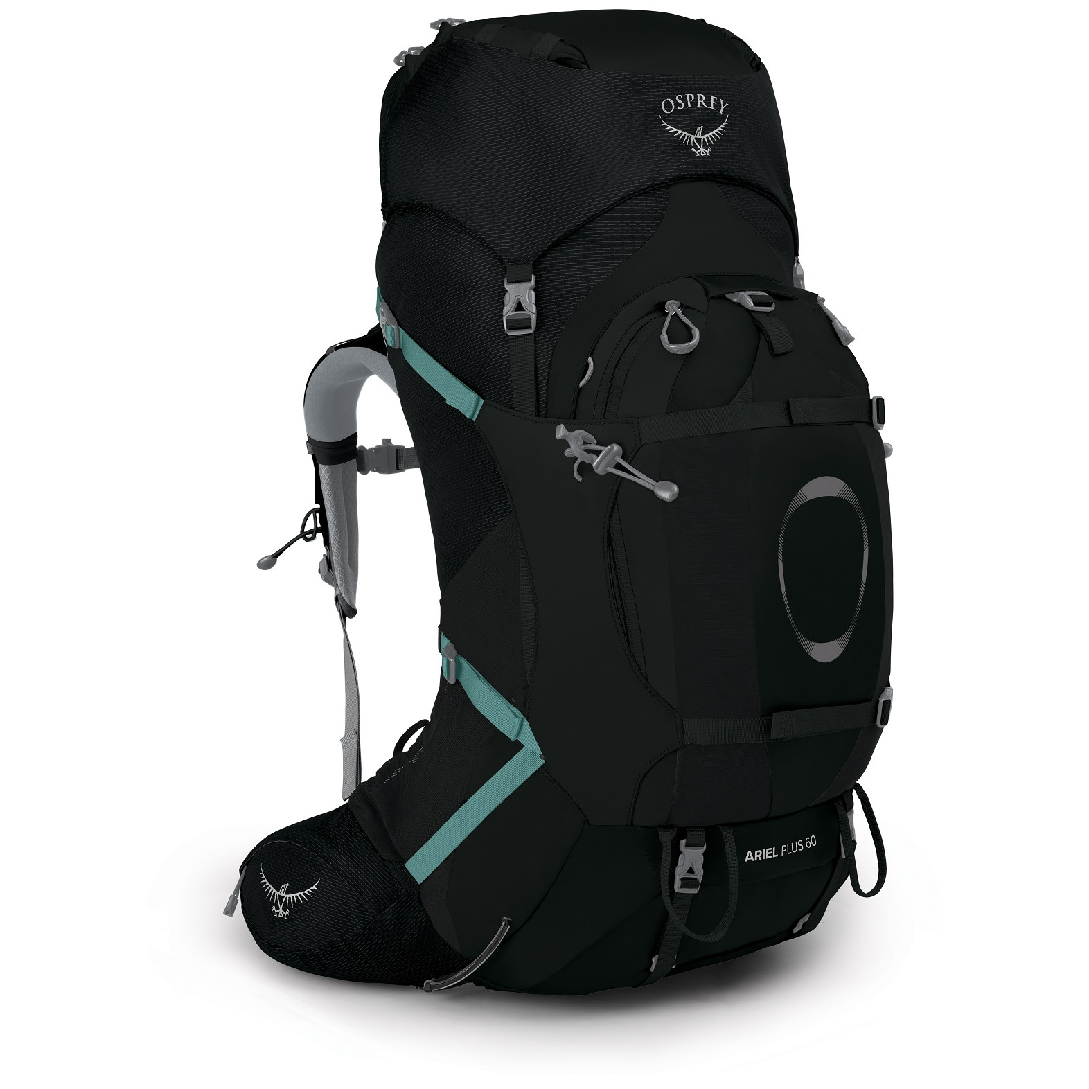 Batoh Osprey Ariel Plus 60 Veľkosť chrbtovej časti batoha: M/L / Farba: čierna