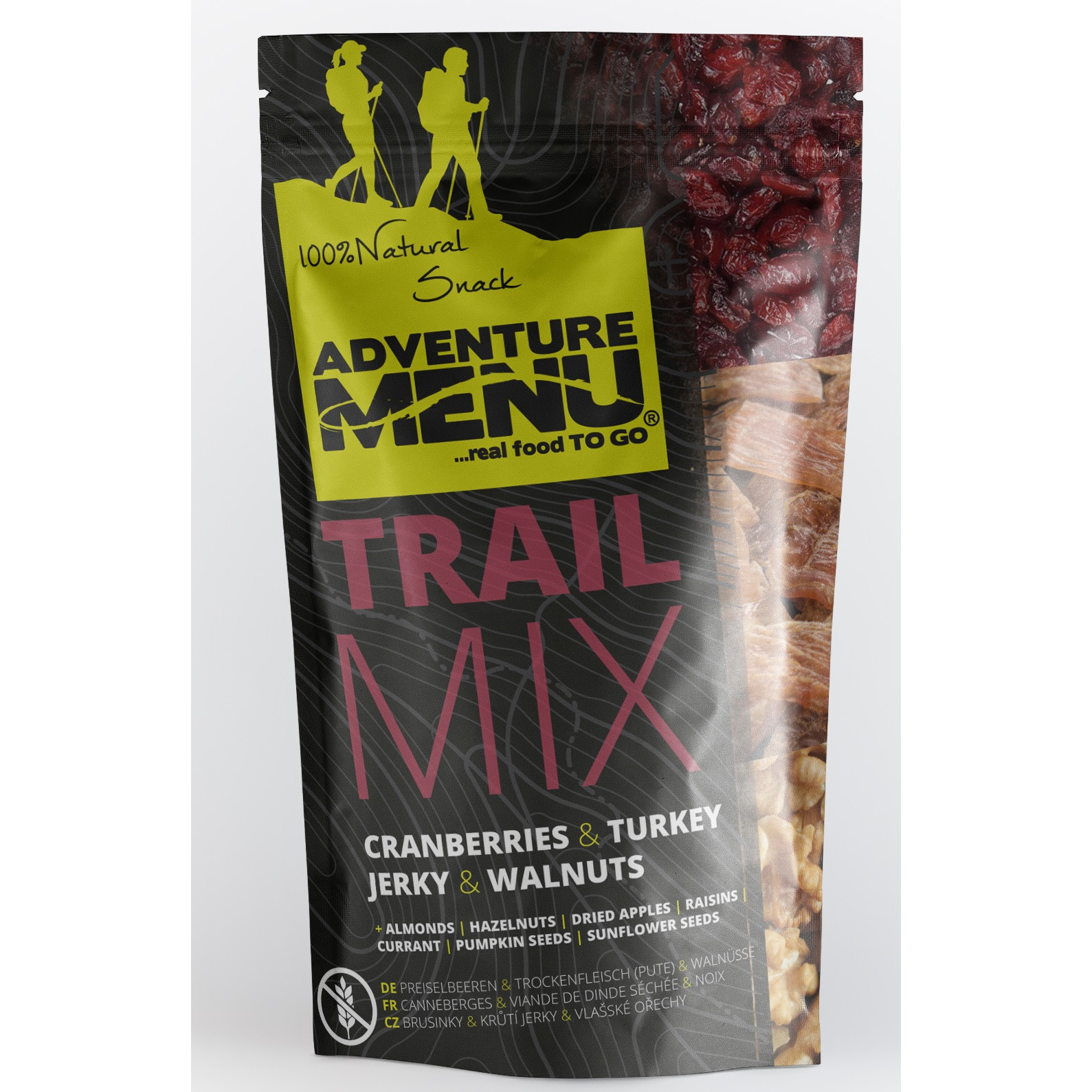 Sušené mäso Adventure Menu Trail Mix Turkey/Wallnut/Crenb