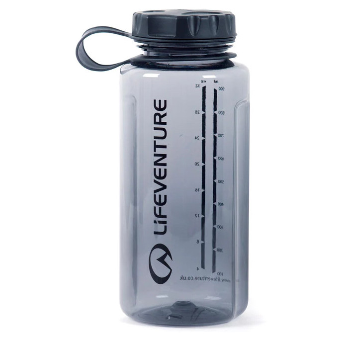 Fľaša LifeVenture Tritan Flask 1L Farba: sivá