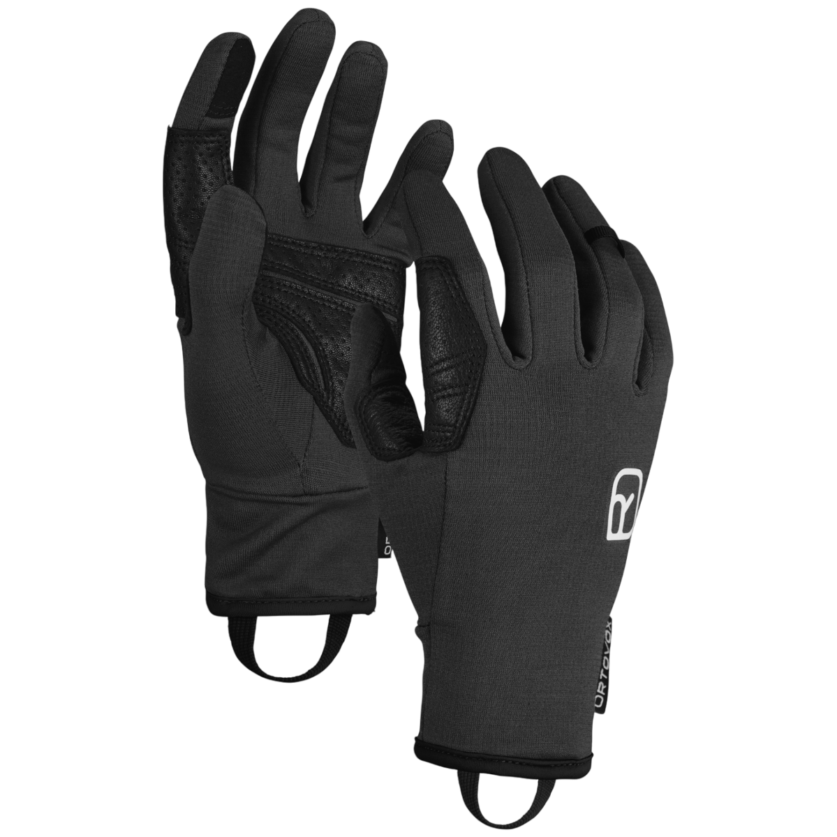 Pánske rukavice Ortovox Fleece Light Glove M Veľkosť rukavíc: M / Farba: čierna