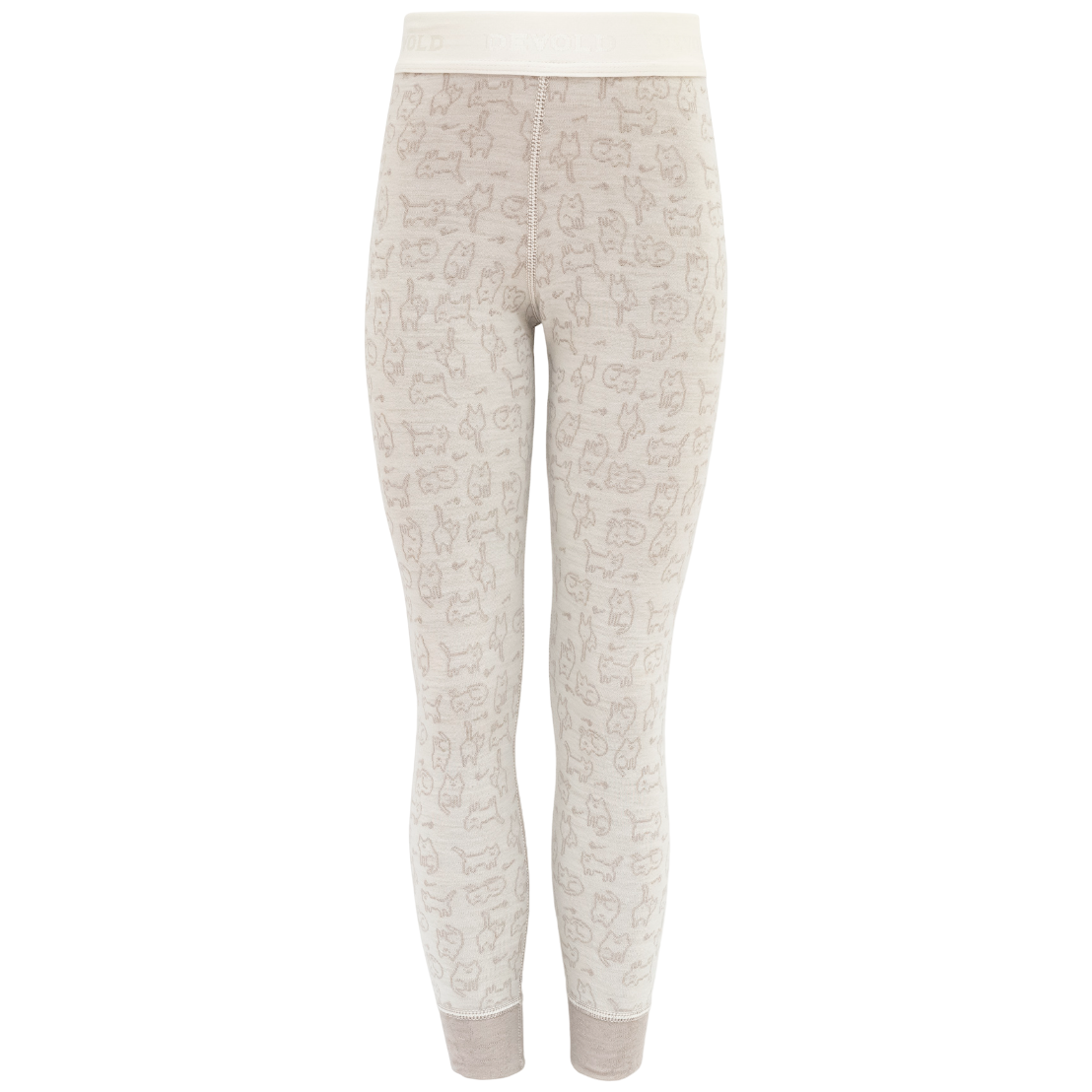 Detské funkčné spodky Devold Duo Active Merino Longs Kid Detská veľkosť: 104 / Farba: béžová
