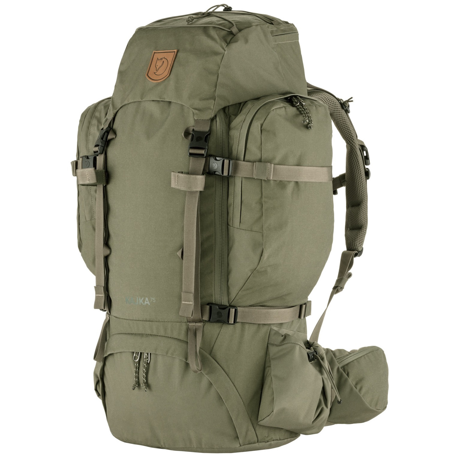 Turistický batoh Fjällräven Kajka 75 Veľkosť chrbtovej časti batoha: S/M / Farba: zelená