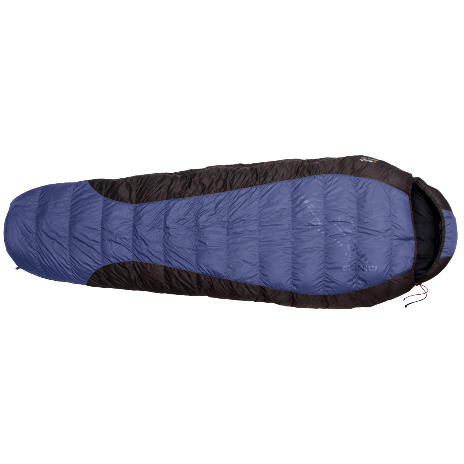 Páperový spacák Warmpeace Viking 600 180 cm Zips: pravý / Farba: modrá/sivá