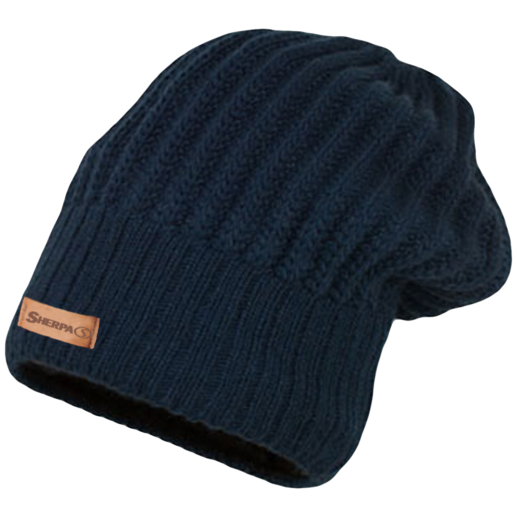 Zimná čiapka Sherpa Beanie Mono Farba: tmavomodrá
