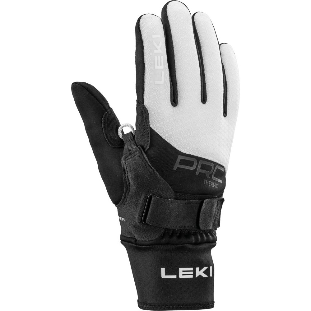 Bežkárske rukavice Leki PRC ThermoPlus Shark Women Veľkosť rukavíc: 6,5 / Farba: čierna/biela
