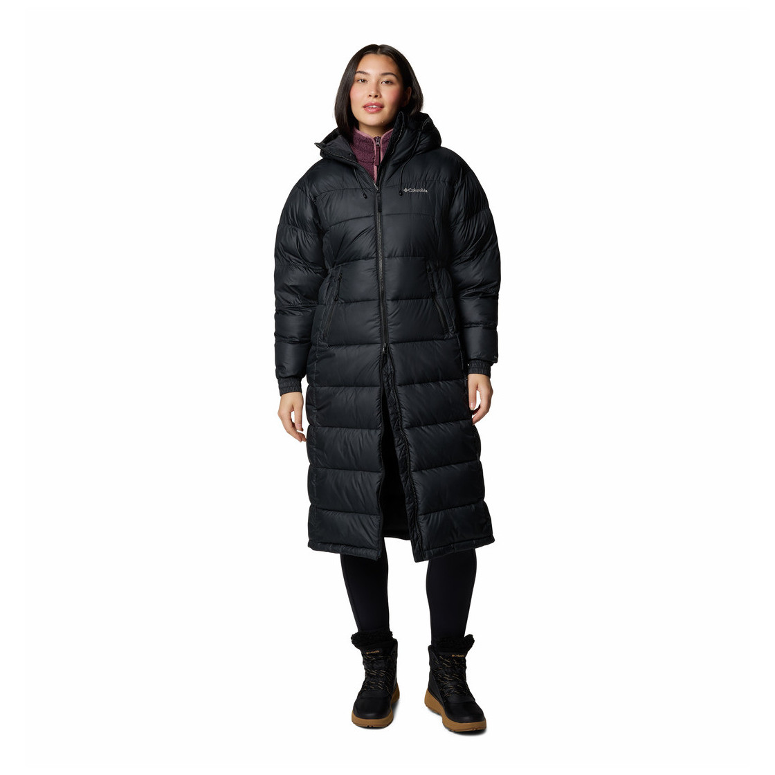 Dámsky kabát Columbia Pike Lake™ II Long Jacket Veľkosť: M / Farba: čierna