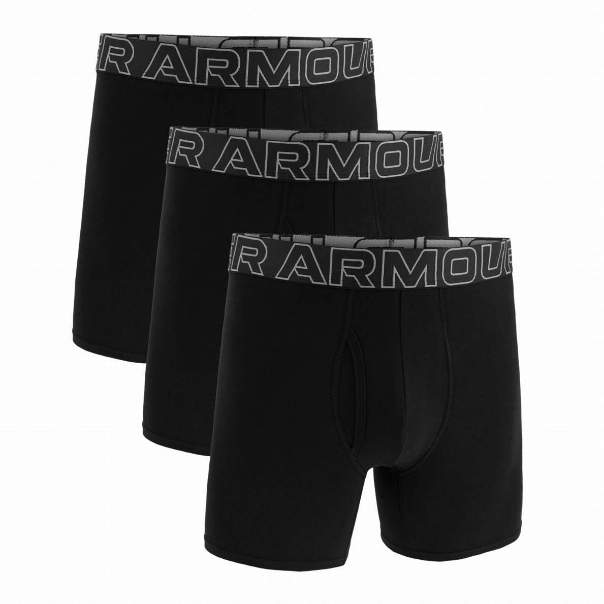 Pánske boxerky Under Armour M UA Perf Cotton 6in Veľkosť: S / Farba: čierna