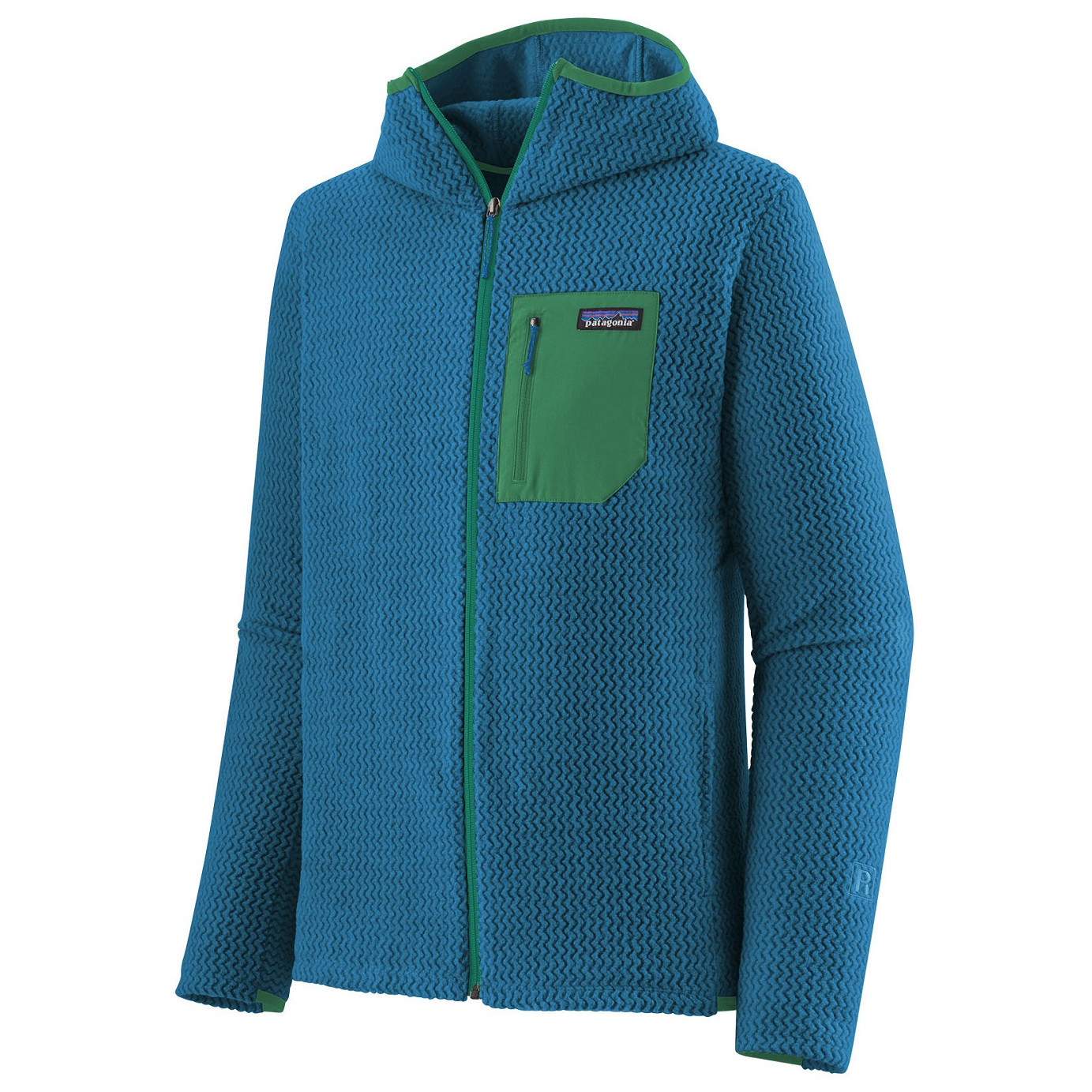 Pánska funkčná mikina Patagonia R1 Air Full Zip Hoody Veľkosť: M / Farba: modrá