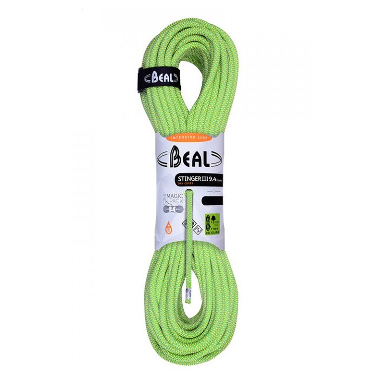 Lezecké lano Beal Stinger 9.4 mm (60 m) Farba: svetlozelená