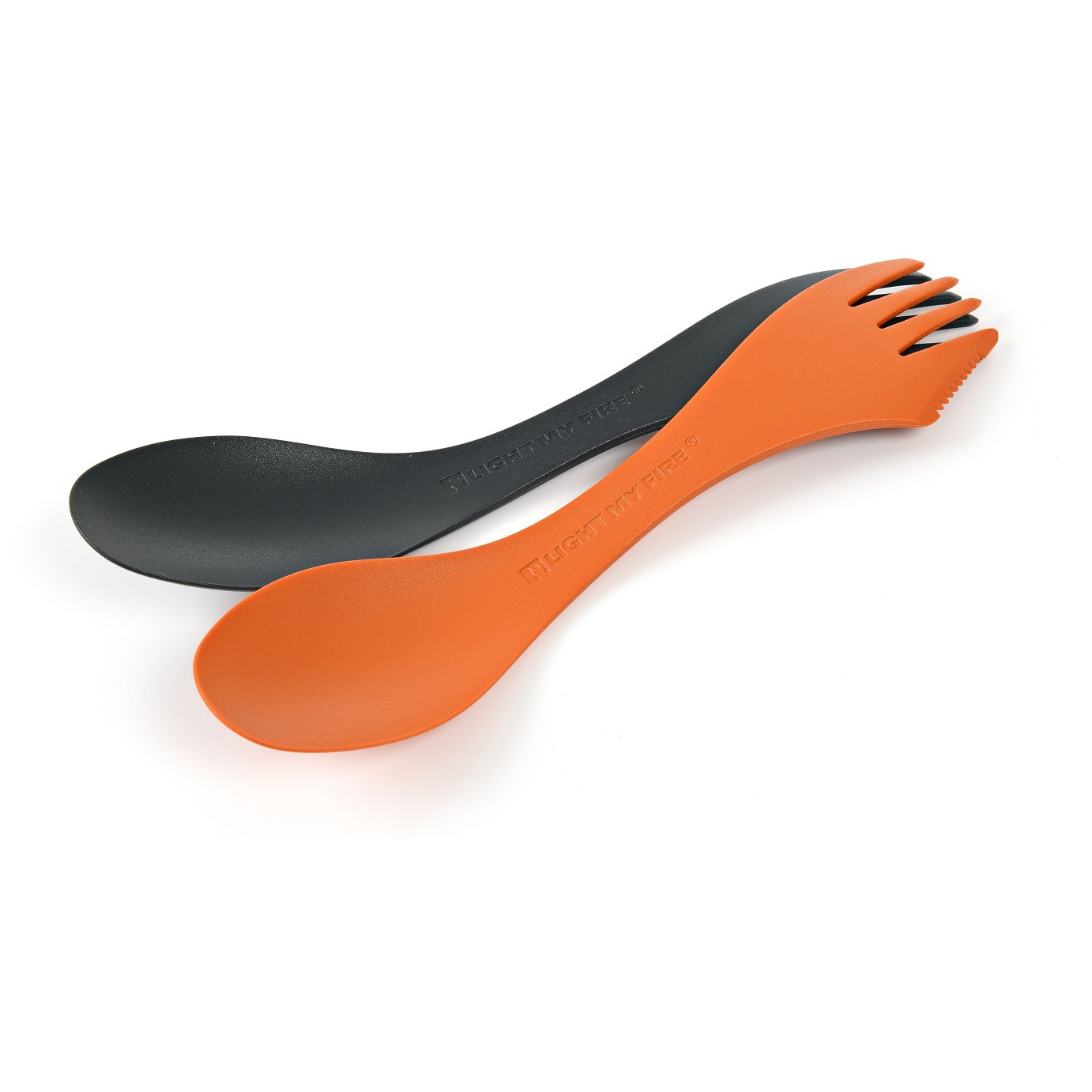 Príbor Light My Fire Spork Medium 2-pack Farba: čierna/oranžová