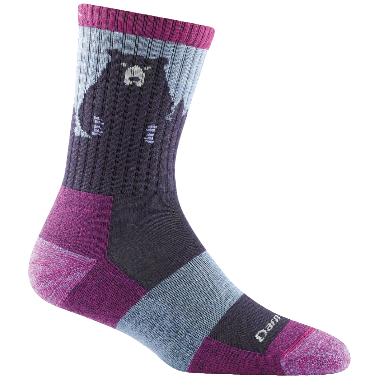 Dámske ponožky Darn Tough Bear Town Micro Crew Lightweight With Cushion Veľkosť ponožiek: 41-42,5 / ...
