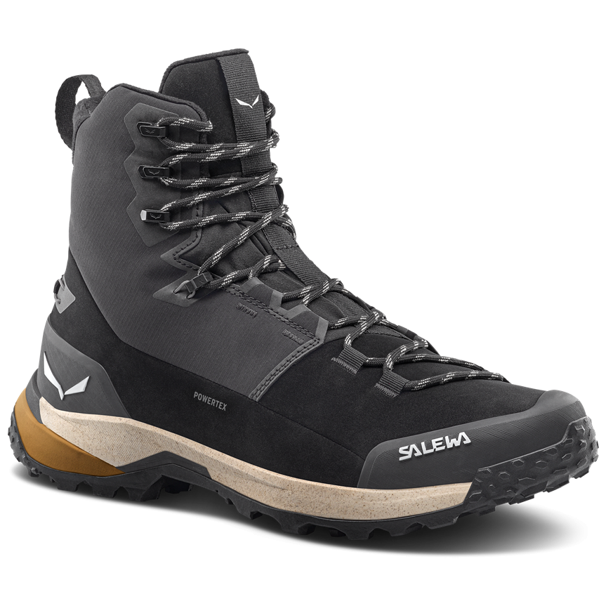 Pánske turistické topánky Salewa Puez Winter Mid Ptx M Veľkosť topánok (EU): 46 / Farba: čierna