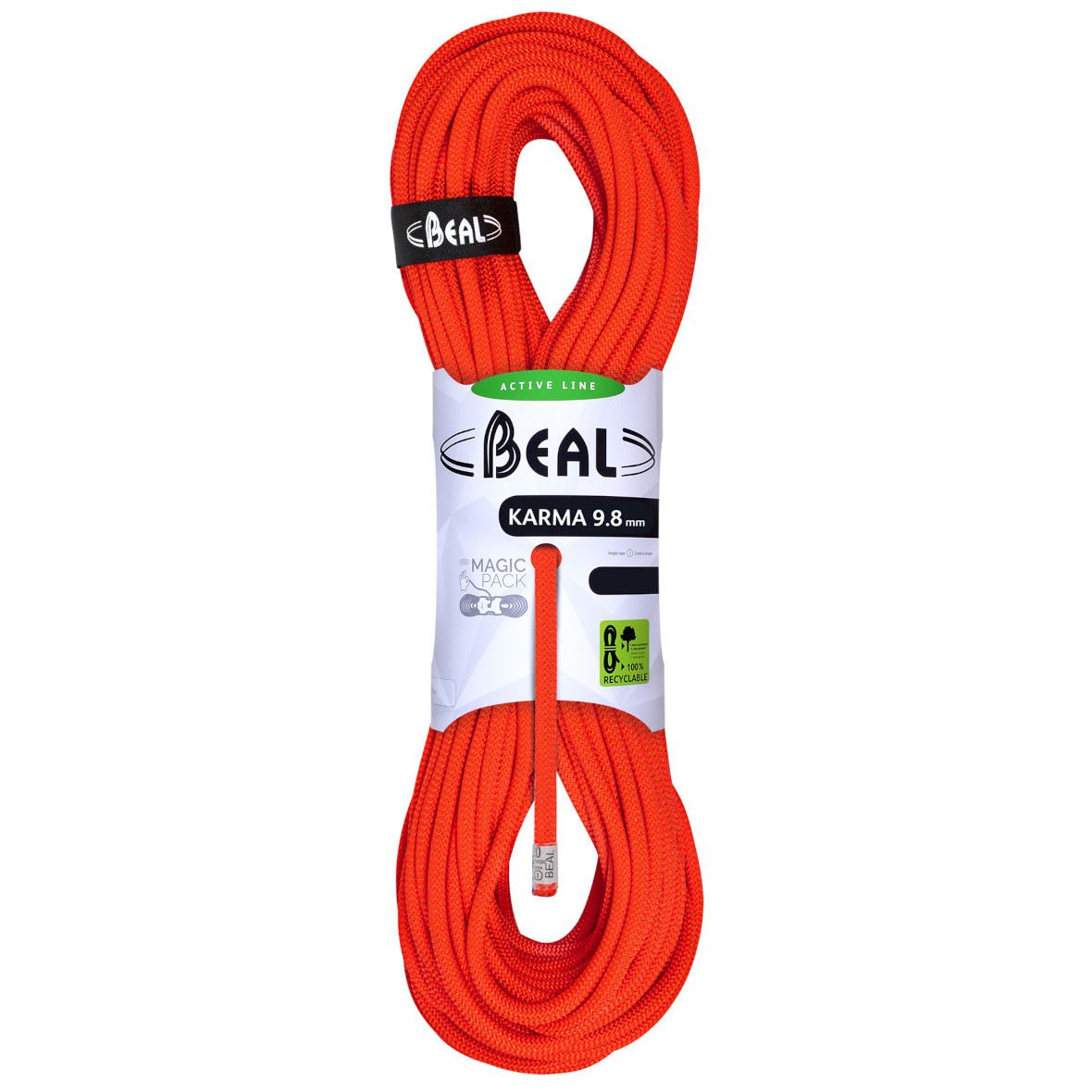 Lezecké lano Beal Karma 9,8 mm (60 m) Farba: oranžová