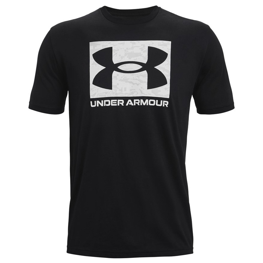 Pánske tričko Under Armour ABC Camo Boxed Logo SS Veľkosť: XXL / Farba: čierna