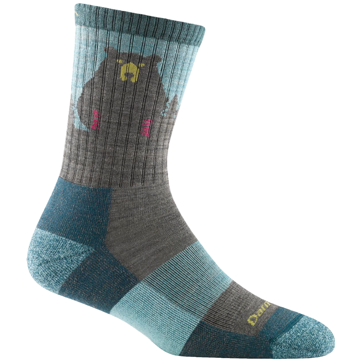 Dámske ponožky Darn Tough Bear Town Micro Crew Lightweight With Cushion Veľkosť ponožiek: 38-40,5 / ...